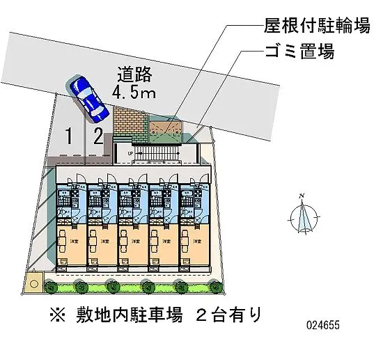 鳥取市行徳３丁目 月極駐車場